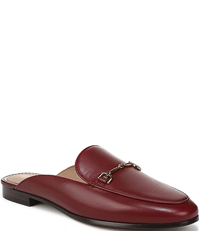 Sam Edelman Linnie Leather Bit Buckle Flat Mule Loafers