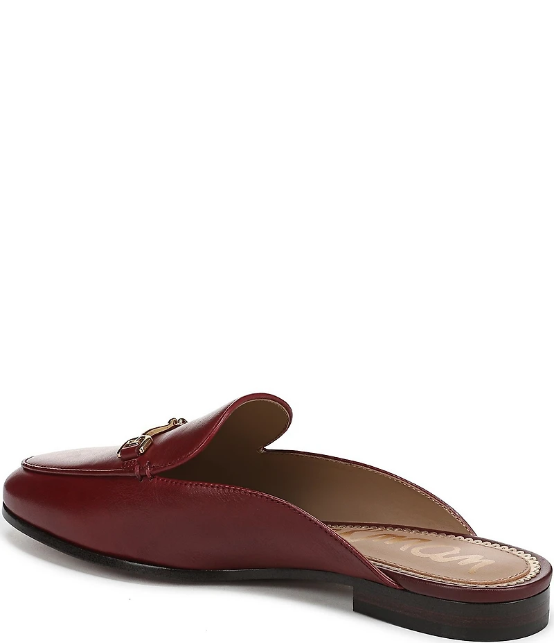 Sam Edelman Linnie Leather Bit Buckle Flat Mule Loafers