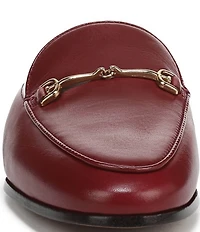 Sam Edelman Linnie Leather Bit Buckle Flat Mule Loafers