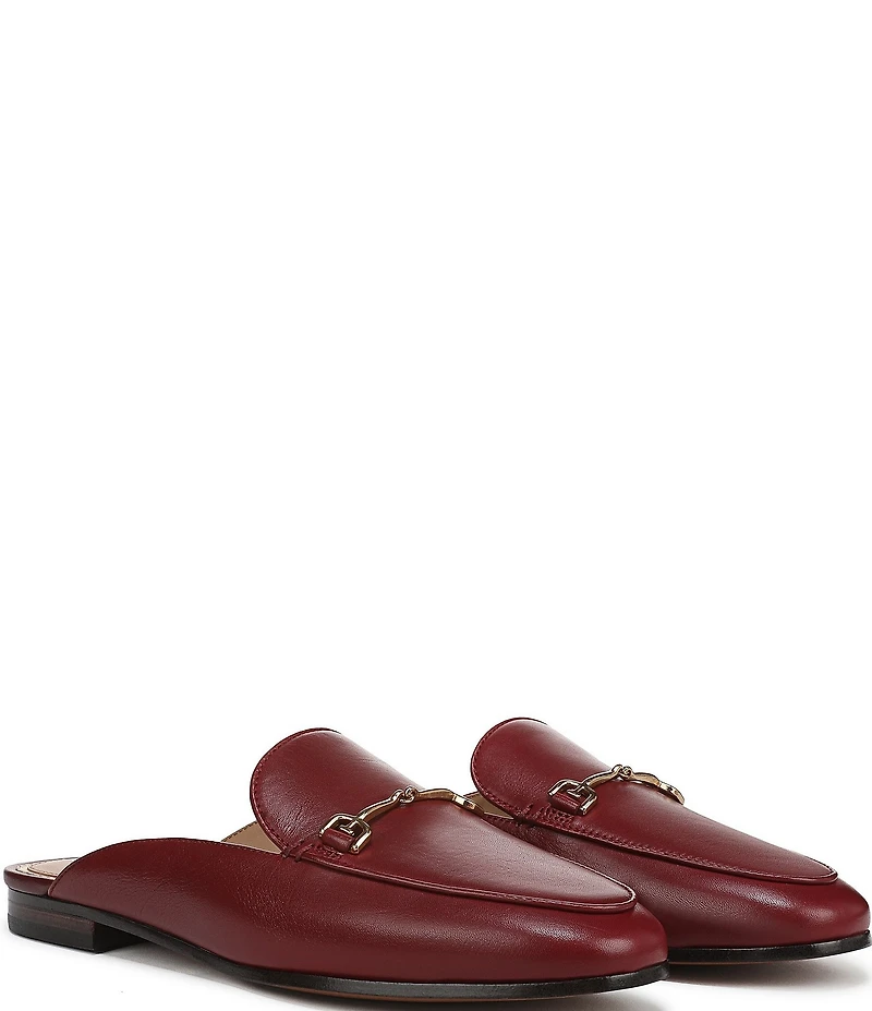 Sam Edelman Linnie Leather Bit Buckle Flat Mule Loafers