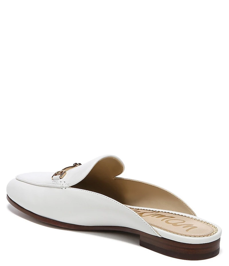 Sam Edelman Linnie Leather Bit Buckle Flat Mule Loafers