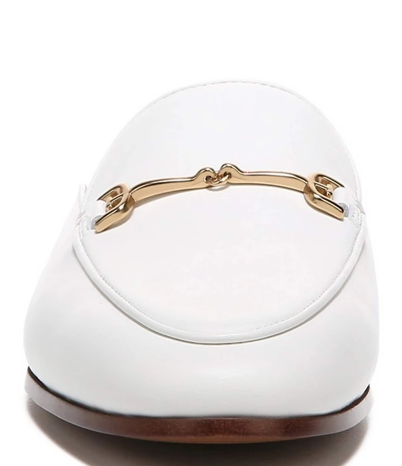 Sam Edelman Linnie Leather Bit Buckle Flat Mule Loafers