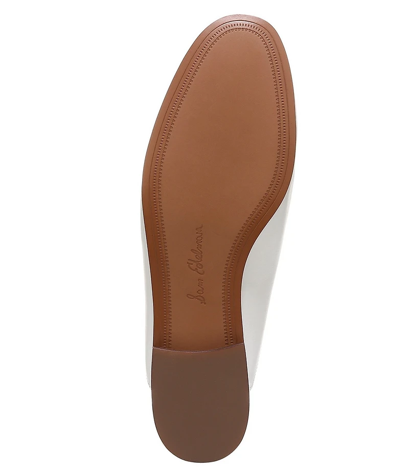 Sam Edelman Linnie Leather Bit Buckle Flat Mule Loafers