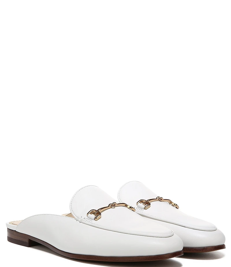Sam Edelman Linnie Leather Bit Buckle Flat Mule Loafers