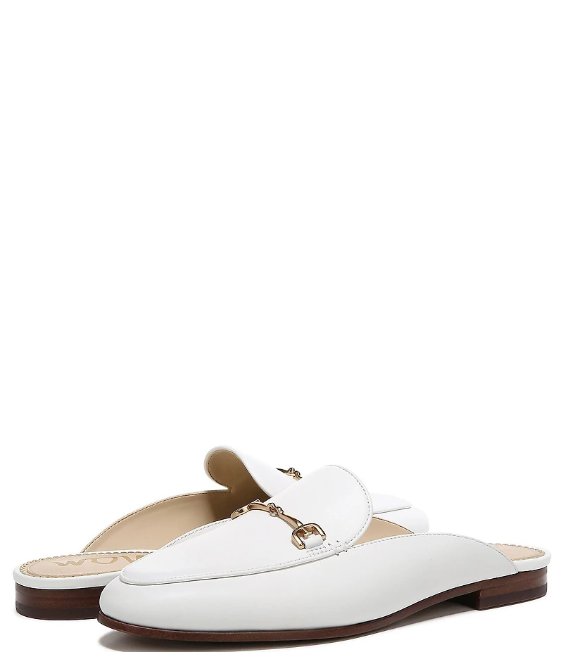 Sam Edelman Linnie Leather Bit Buckle Flat Mule Loafers