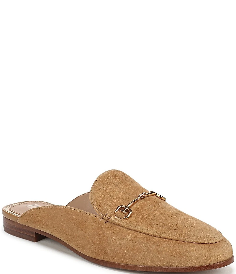 Sam Edelman Linnie Suede Bit Buckle Loafer Mules