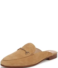 Sam Edelman Linnie Suede Bit Buckle Loafer Mules