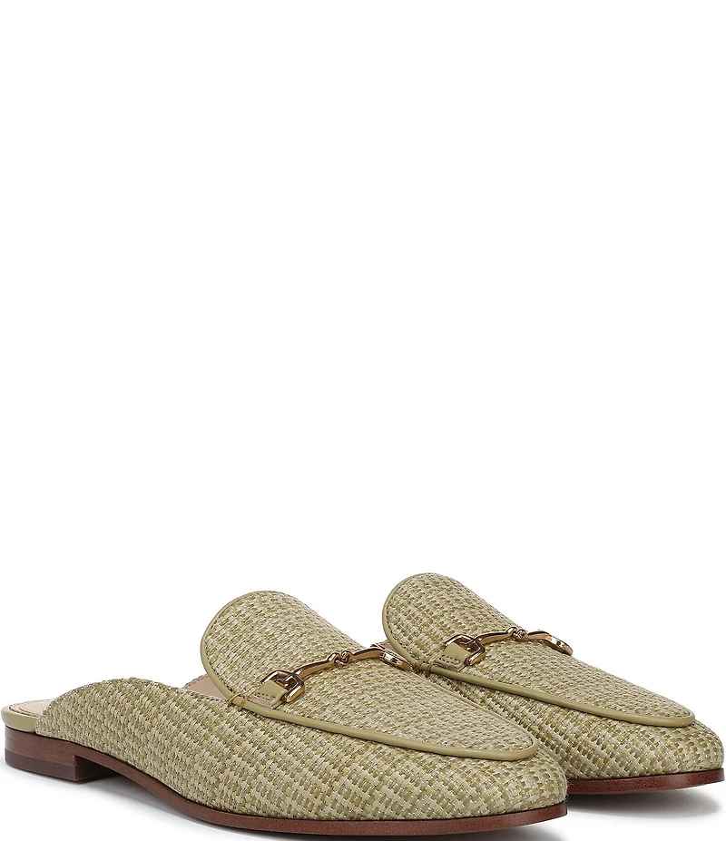 Sam Edelman Linnie Raffia Bit Buckle Loafer Mules