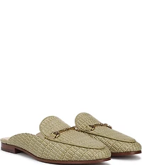 Sam Edelman Linnie Raffia Bit Buckle Loafer Mules