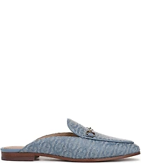 Sam Edelman Linnie Woven Logo Bit Buckle Loafer Mules