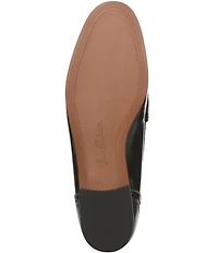 Sam Edelman Liona Leather and Suede Bit Buckle Brogue Detail Loafers