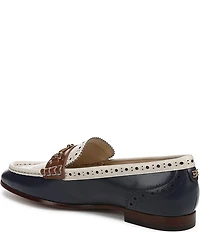 Sam Edelman Liona Leather Brogue Detail Bit Buckle Loafers