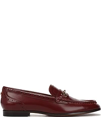 Sam Edelman Liona Leather Brogue Detail Bit Buckle Loafers