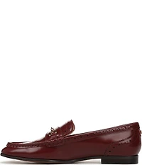 Sam Edelman Liona Leather Brogue Detail Bit Buckle Loafers