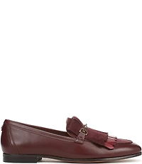 Sam Edelman Liz Leather Suede Kiltie Bit Buckle Loafers