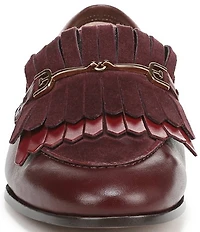 Sam Edelman Liz Leather Suede Kiltie Bit Buckle Loafers