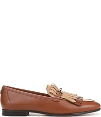 Sam Edelman Liz Leather Kiltie Fringe Bit Buckle Loafers