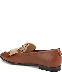 Sam Edelman Liz Leather Kiltie Fringe Bit Buckle Loafers