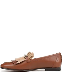 Sam Edelman Liz Leather Kiltie Fringe Bit Buckle Loafers