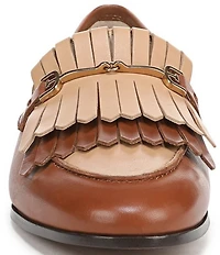 Sam Edelman Liz Leather Kiltie Fringe Bit Buckle Loafers