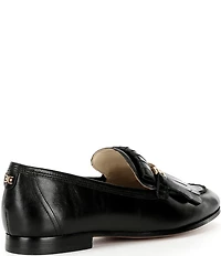 Sam Edelman Liz Leather Kiltie Bit Buckle Loafers
