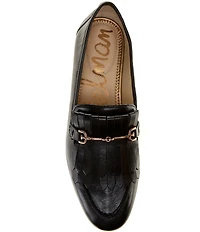 Sam Edelman Liz Leather Kiltie Bit Buckle Loafers