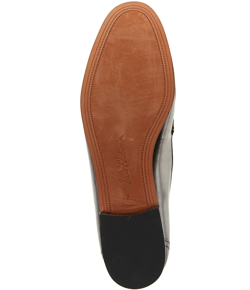Sam Edelman Liz Leather Kiltie Bit Buckle Loafers