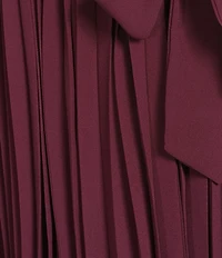Sam Edelman Long Sleeve Pleated Chiffon Mini Dress
