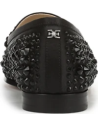 Sam Edelman Loraine Bling Embellished Satin Bit Buckle Loafers