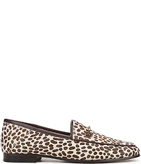 Sam Edelman Loraine Cheetah Print Calf Hair Bit Buckle Loafers
