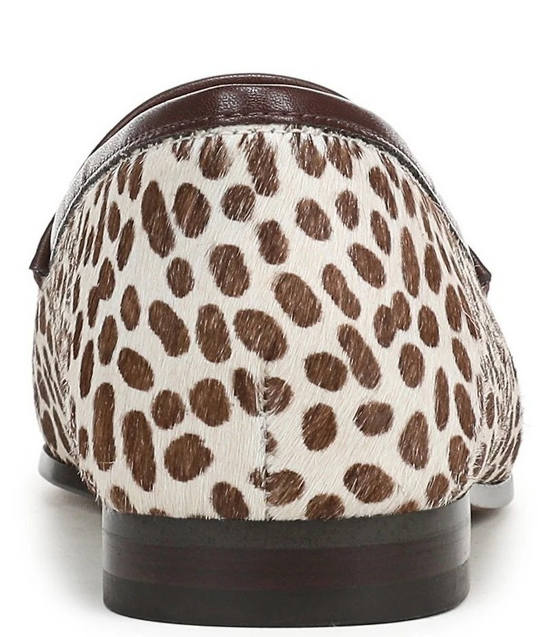 Sam Edelman Loraine Cheetah Print Calf Hair Bit Buckle Loafers