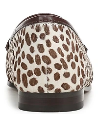 Sam Edelman Loraine Cheetah Print Calf Hair Bit Buckle Loafers
