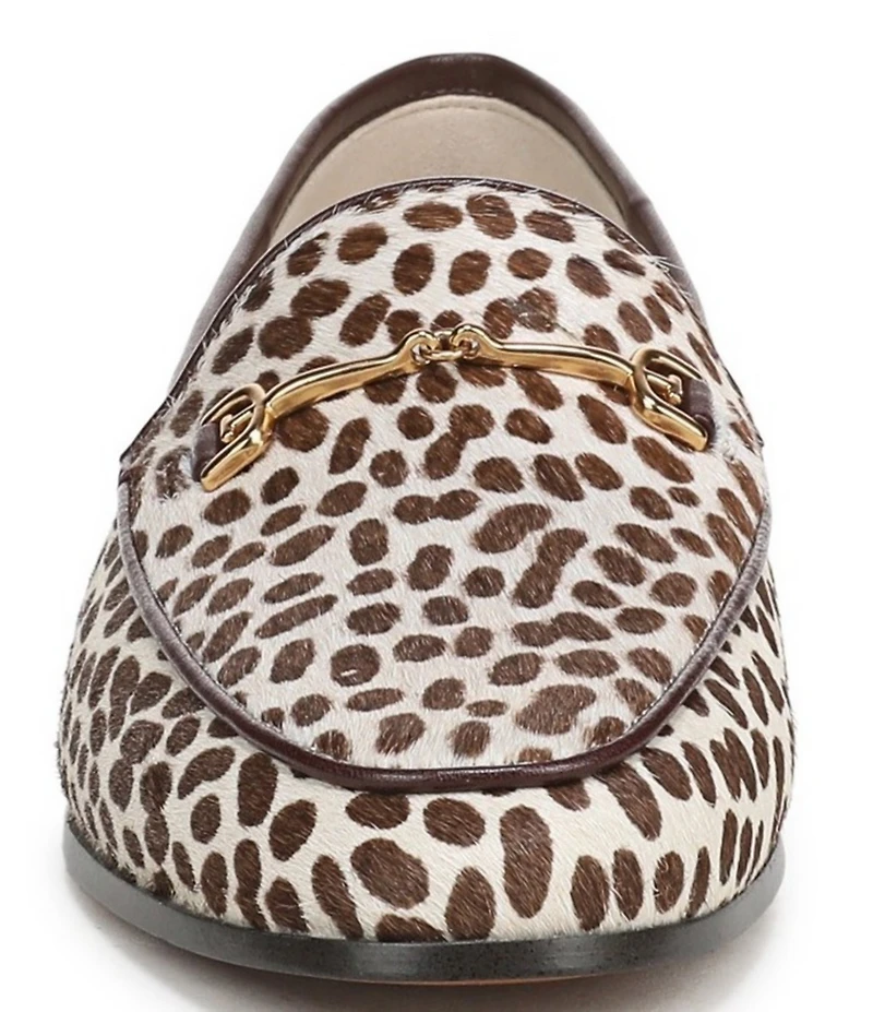 Sam Edelman Loraine Cheetah Print Calf Hair Bit Buckle Loafers