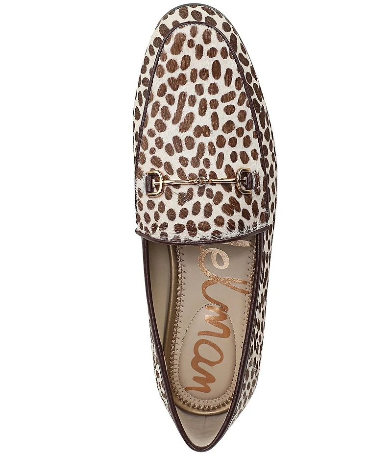 Sam Edelman Loraine Cheetah Print Calf Hair Bit Buckle Loafers