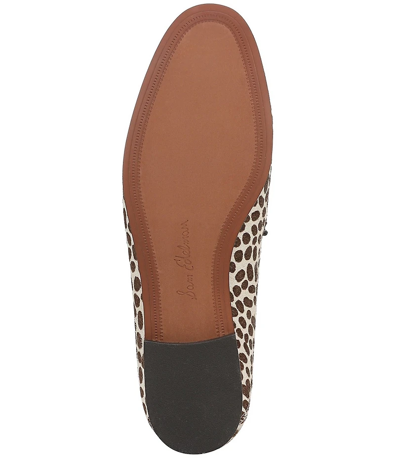Sam Edelman Loraine Cheetah Print Calf Hair Bit Buckle Loafers