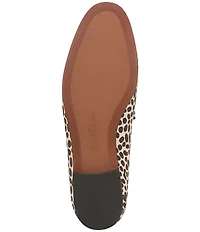 Sam Edelman Loraine Cheetah Print Calf Hair Bit Buckle Loafers