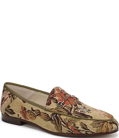Sam Edelman Loraine Floral Fabric Bit Buckle Loafers