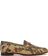 Sam Edelman Loraine Floral Fabric Bit Buckle Loafers