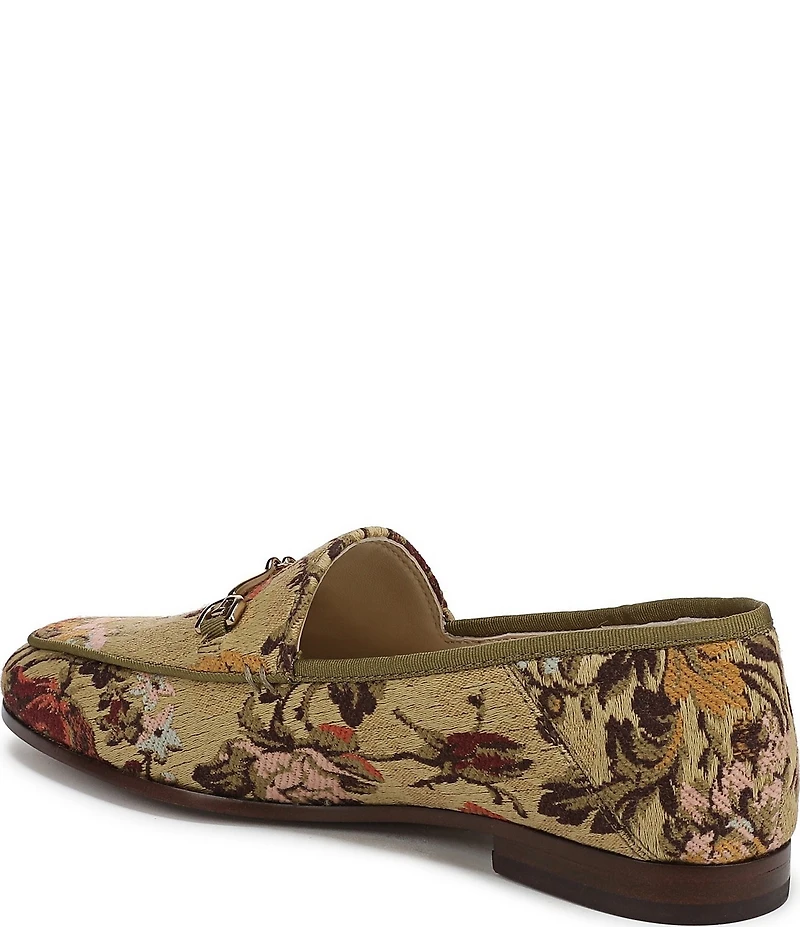Sam Edelman Loraine Floral Fabric Bit Buckle Loafers