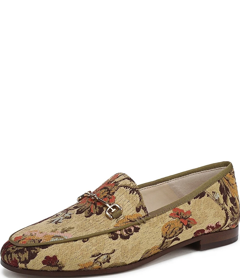 Sam Edelman Loraine Floral Fabric Bit Buckle Loafers
