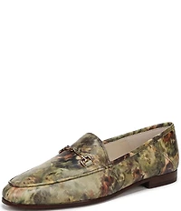 Sam Edelman Loraine Floral Print Leather Bit Buckle Loafers