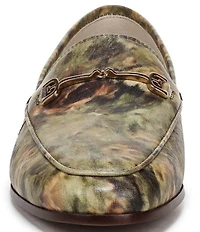 Sam Edelman Loraine Floral Print Leather Bit Buckle Loafers