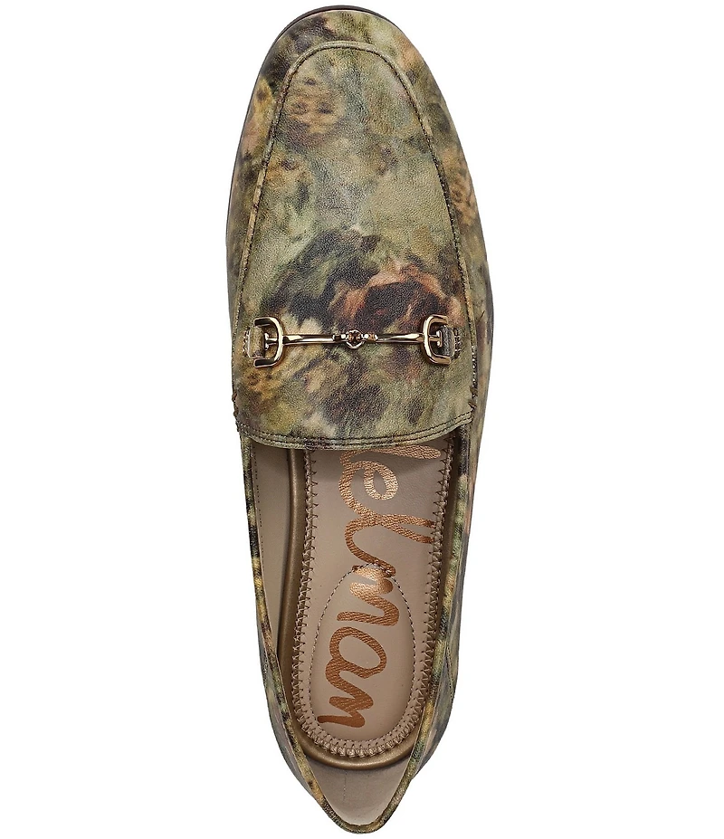 Sam Edelman Loraine Floral Print Leather Bit Buckle Loafers
