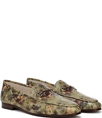 Sam Edelman Loraine Floral Print Leather Bit Buckle Loafers