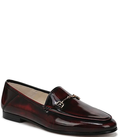 Sam Edelman Loraine Glossy Leather Bit Buckle Loafers