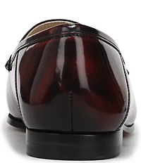 Sam Edelman Loraine Glossy Leather Bit Buckle Loafers