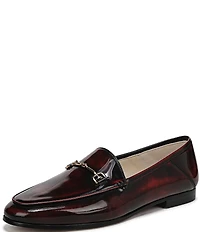 Sam Edelman Loraine Glossy Leather Bit Buckle Loafers
