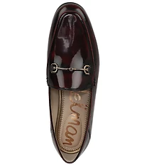 Sam Edelman Loraine Glossy Leather Bit Buckle Loafers
