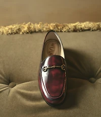 Sam Edelman Loraine Glossy Leather Bit Buckle Loafers