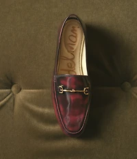Sam Edelman Loraine Glossy Leather Bit Buckle Loafers